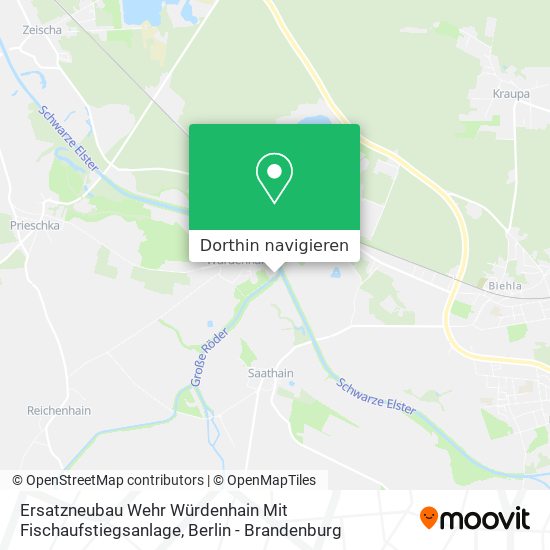 Ersatzneubau Wehr Würdenhain Mit Fischaufstiegsanlage Karte