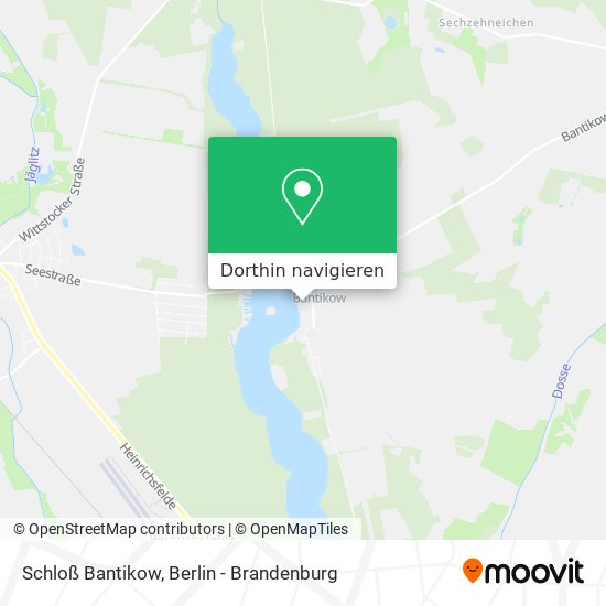 Schloß Bantikow Karte