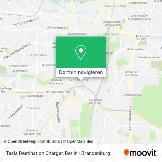 Tesla Destination Charger Karte