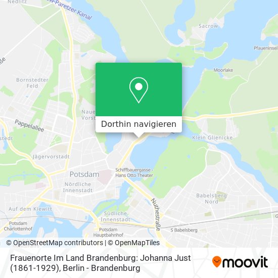 Frauenorte Im Land Brandenburg: Johanna Just (1861-1929) Karte