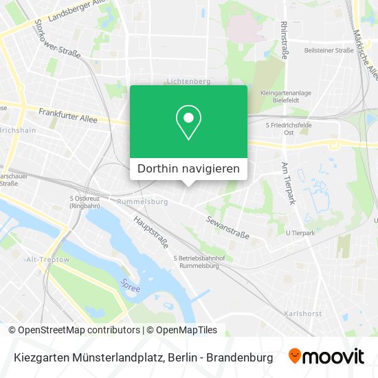 Kiezgarten Münsterlandplatz Karte
