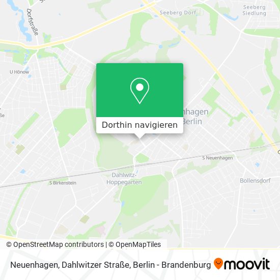 Neuenhagen, Dahlwitzer Straße Karte