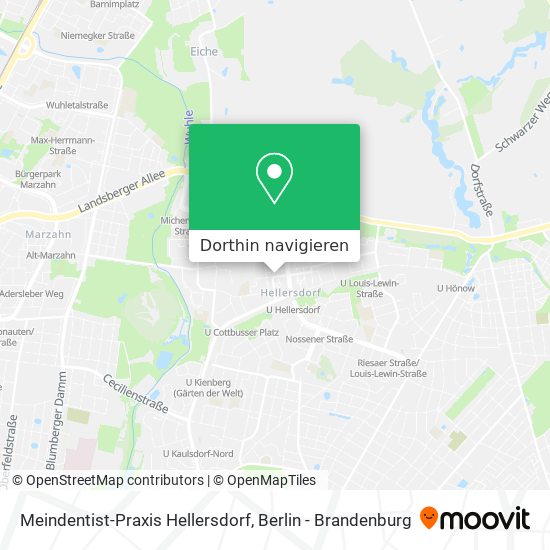 Meindentist-Praxis Hellersdorf Karte