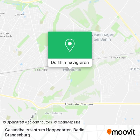 Gesundheitszentrum Hoppegarten Karte