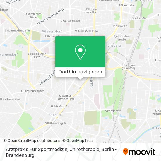 Arztpraxis Für Sportmedizin, Chirotherapie Karte