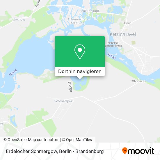Erdelöcher Schmergow Karte