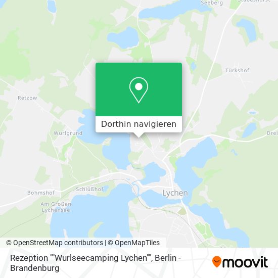 Rezeption ""Wurlseecamping Lychen"" Karte