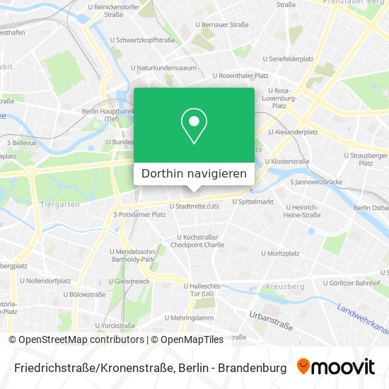 Friedrichstraße/Kronenstraße Karte