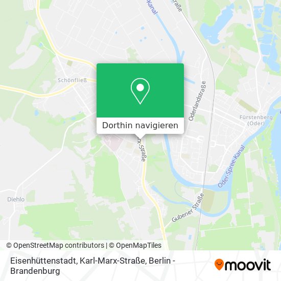 Eisenhüttenstadt, Karl-Marx-Straße Karte