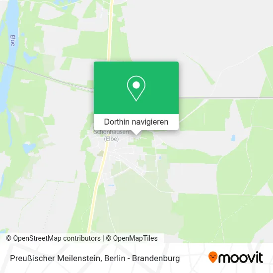 Preußischer Meilenstein Karte