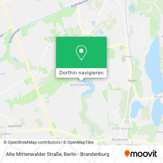 Alte Mittenwalder Straße Karte