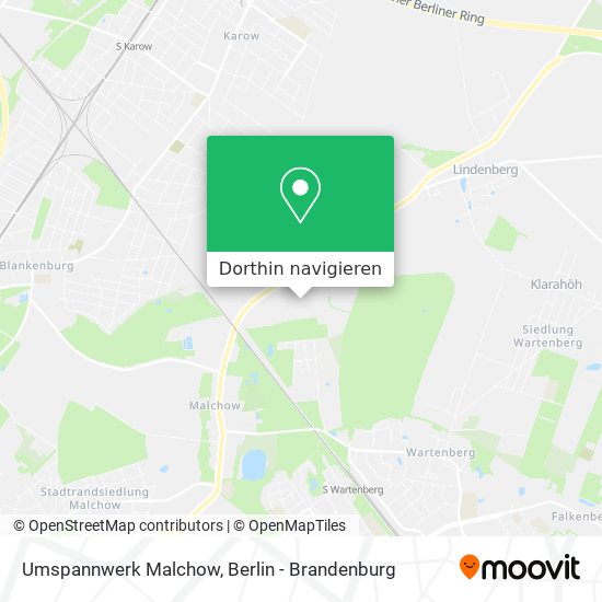Umspannwerk Malchow Karte