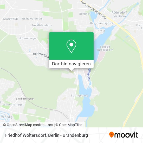 Friedhof Woltersdorf Karte