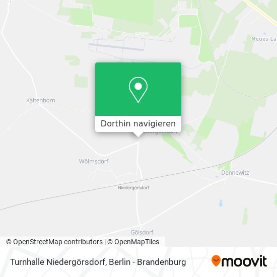 Turnhalle Niedergörsdorf Karte