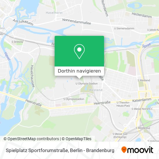 Spielplatz Sportforumstraße Karte