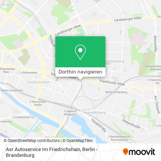 Asr Autoservice Im Friedrichshain Karte