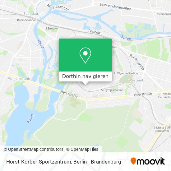 Horst-Korber-Sportzentrum Karte