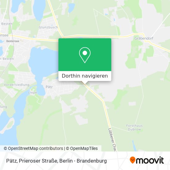 Pätz, Prieroser Straße Karte