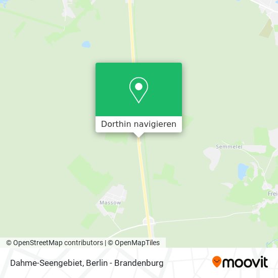 Dahme-Seengebiet Karte