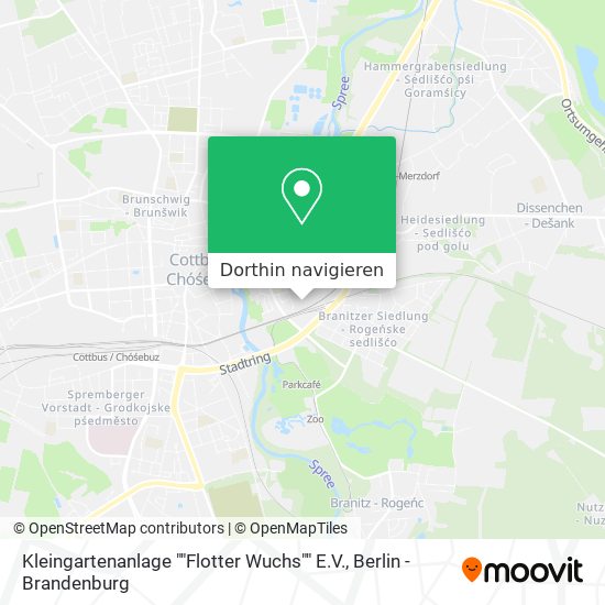 Kleingartenanlage ""Flotter Wuchs"" E.V. Karte
