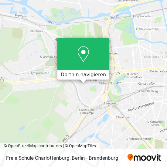 Freie Schule Charlottenburg Karte