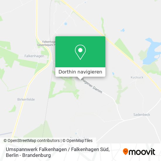Umspannwerk Falkenhagen / Falkenhagen Süd Karte