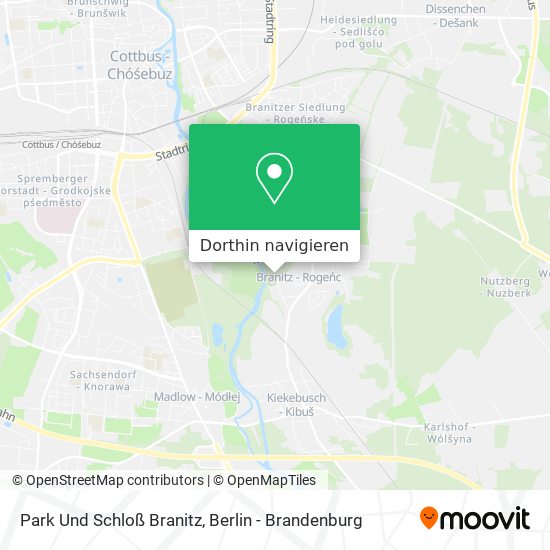 Park Und Schloß Branitz Karte