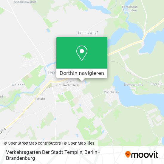 Verkehrsgarten Der Stadt Templin Karte