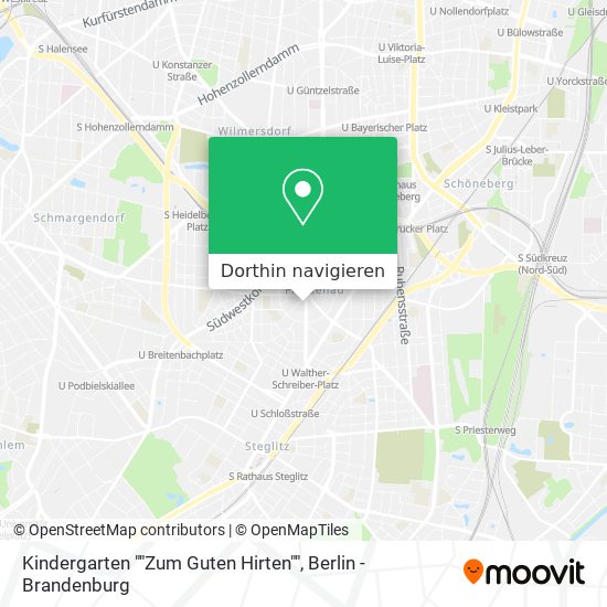 Kindergarten ""Zum Guten Hirten"" Karte