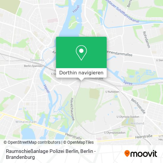 Raumschießanlage Polizei Berlin Karte