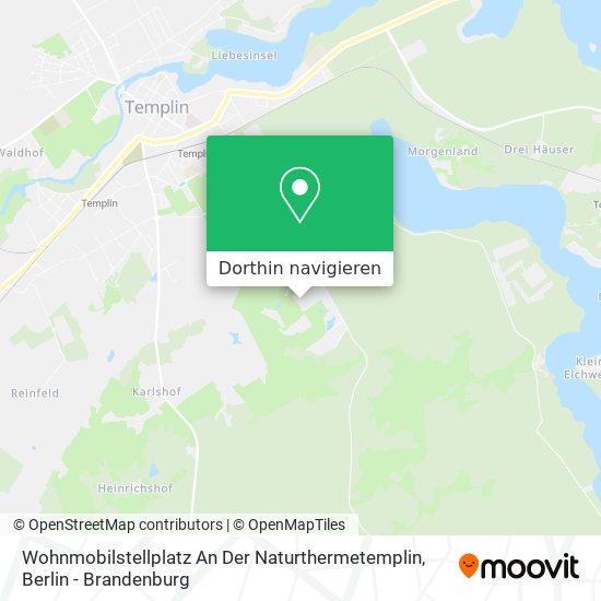 Wohnmobilstellplatz An Der Naturthermetemplin Karte