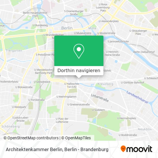 Architektenkammer Berlin Karte