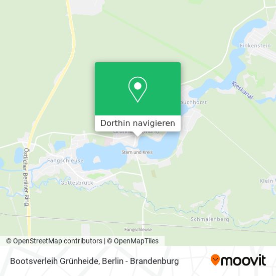 Bootsverleih Grünheide Karte