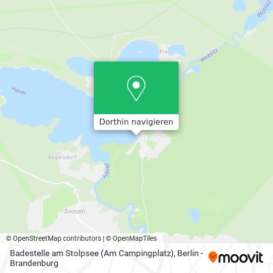 Badestelle am Stolpsee (Am Campingplatz) Karte