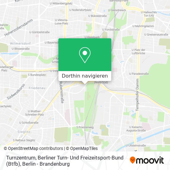 Turnzentrum, Berliner Turn- Und Freizeitsport-Bund (Btfb) Karte