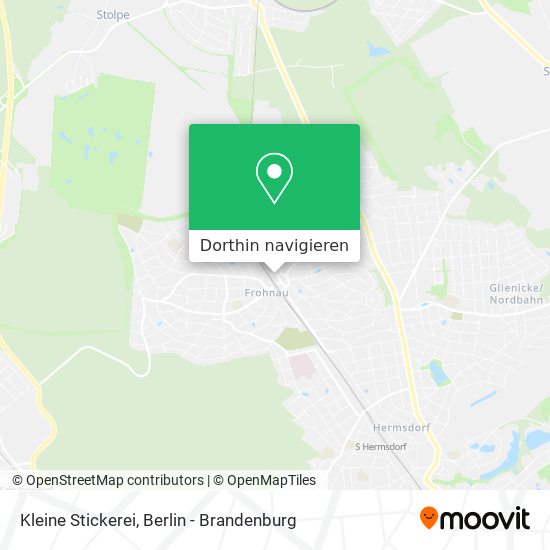 Kleine Stickerei Karte