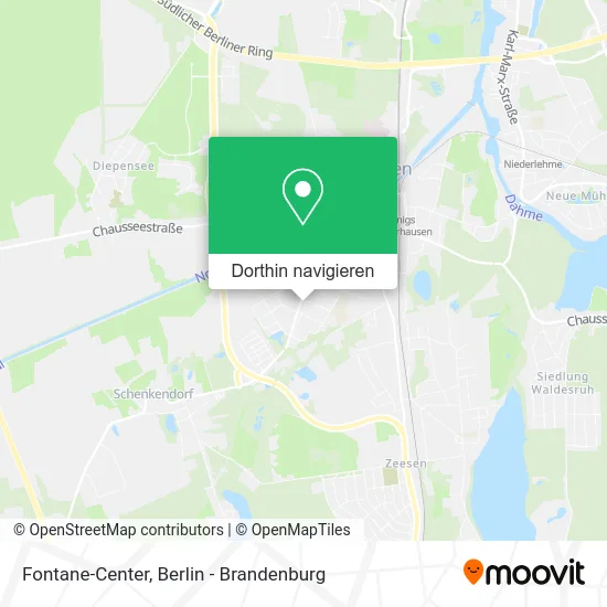 Fontane-Center Karte