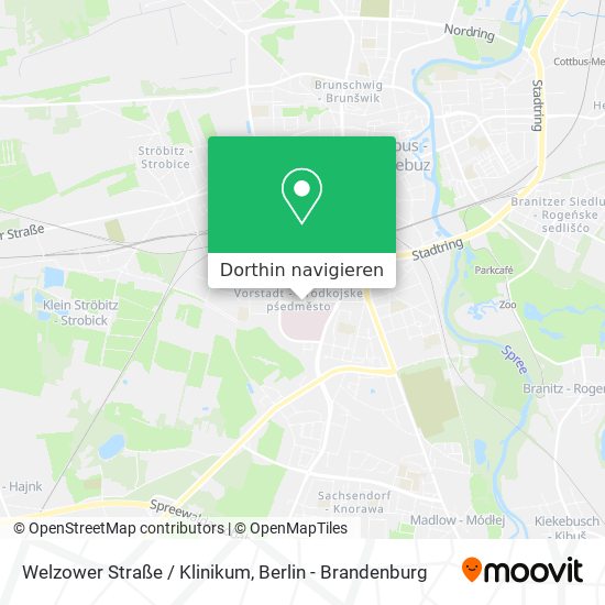 Welzower Straße / Klinikum Karte