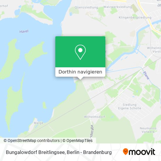 Bungalowdorf Breitlingsee Karte