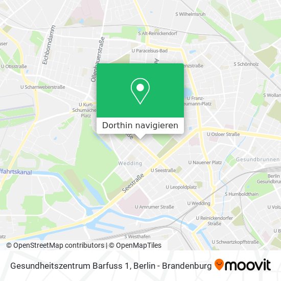 Gesundheitszentrum Barfuss 1 Karte