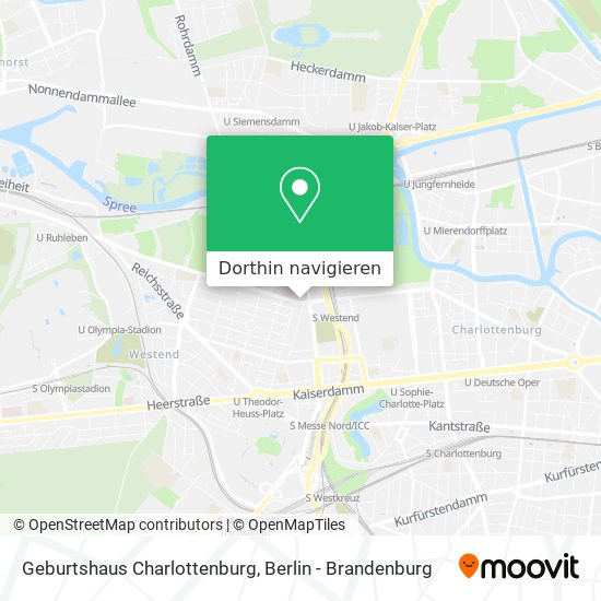 Geburtshaus Charlottenburg Karte