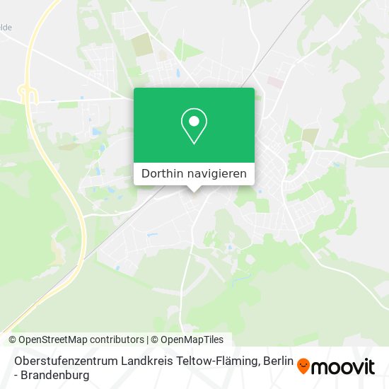 Oberstufenzentrum Landkreis Teltow-Fläming Karte