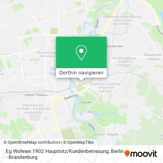 Eg Wohnen 1902 Hauptsitz / Kundenbetreuung Karte