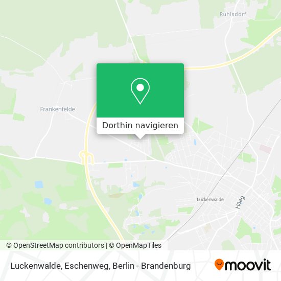 Luckenwalde, Eschenweg Karte