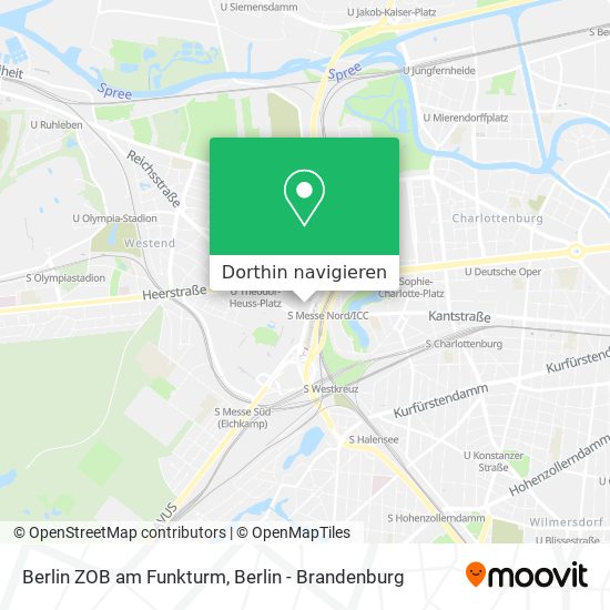 Berlin ZOB am Funkturm Karte