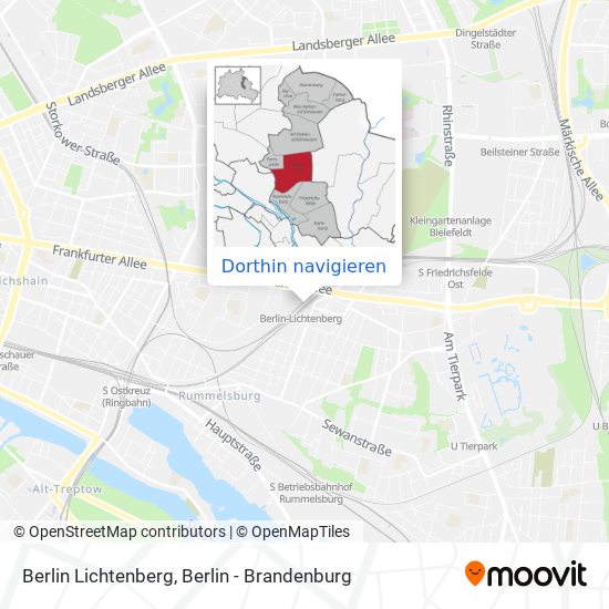 Berlin Lichtenberg Karte