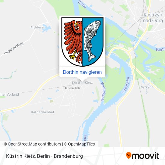 Küstrin Kietz Karte