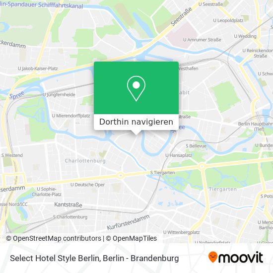 Select Hotel Style Berlin Karte