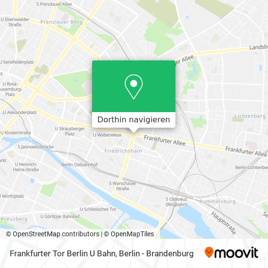 Frankfurter Tor Berlin U Bahn Karte