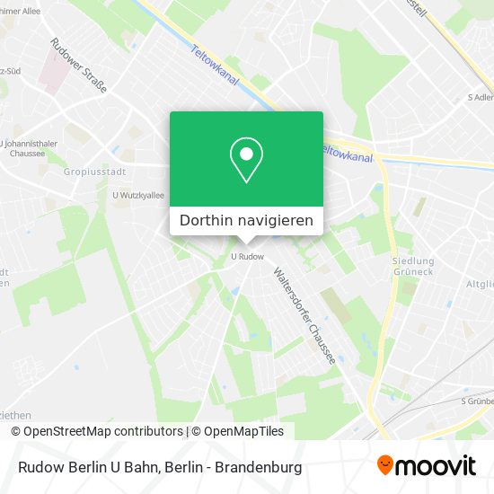 Rudow Berlin U Bahn Karte